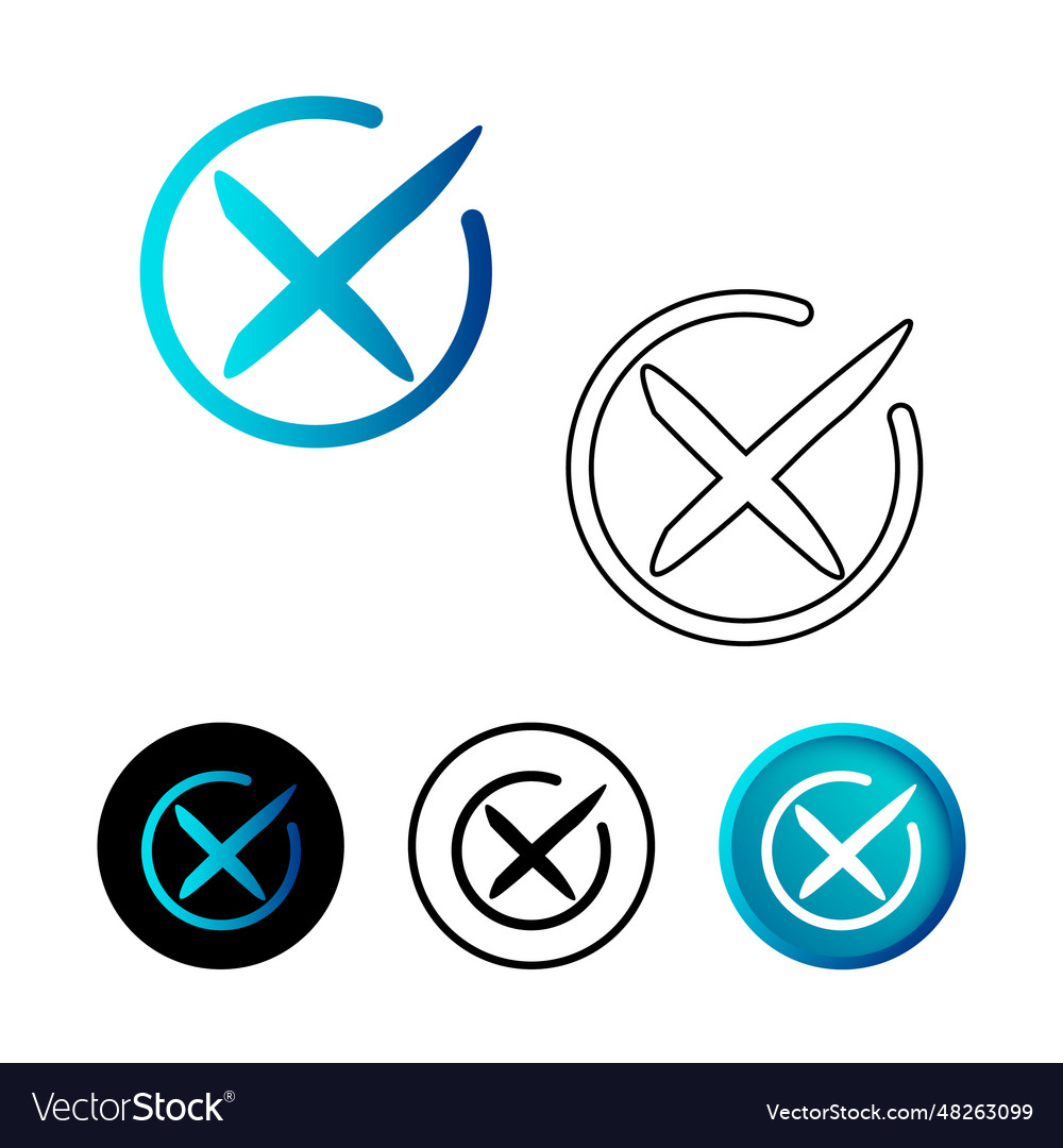 Abstract circle cross icon Royalty Free Vector Image