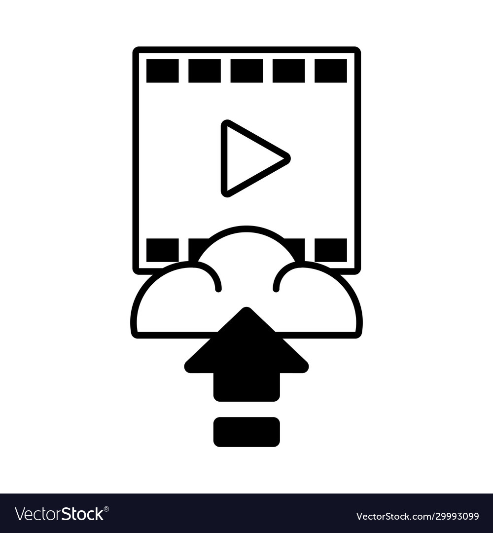 Media player download on white background