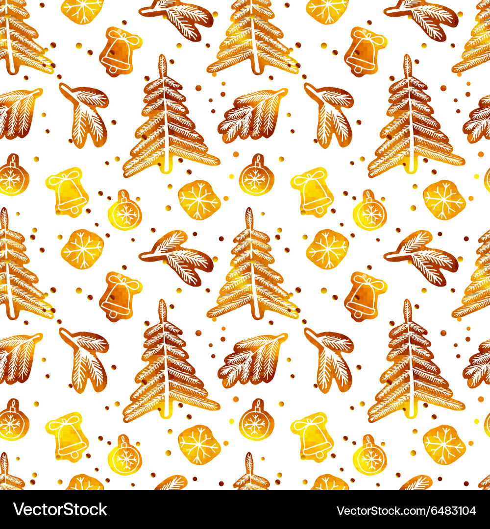 Christmas seamless pattern Royalty Free Vector Image