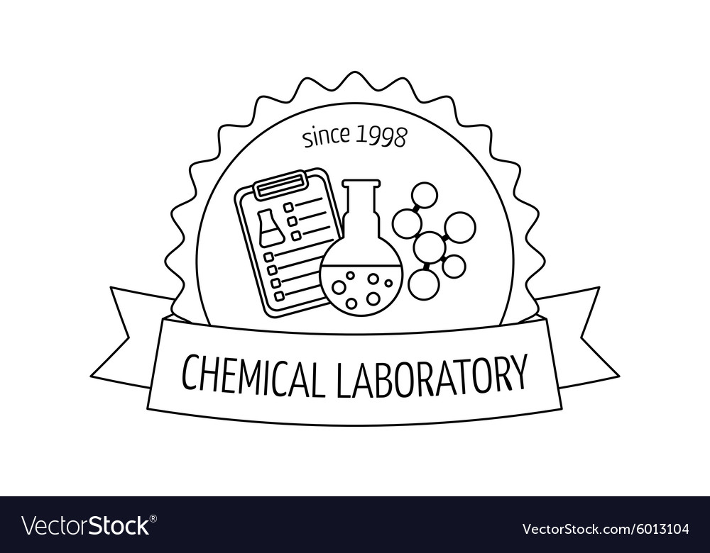 Logo und Emblem für die chemische medizinische Forschung