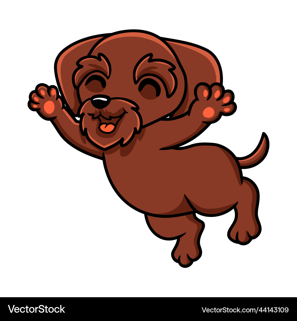 Cute pudelpointer dog cartoon posing Royalty Free Vector