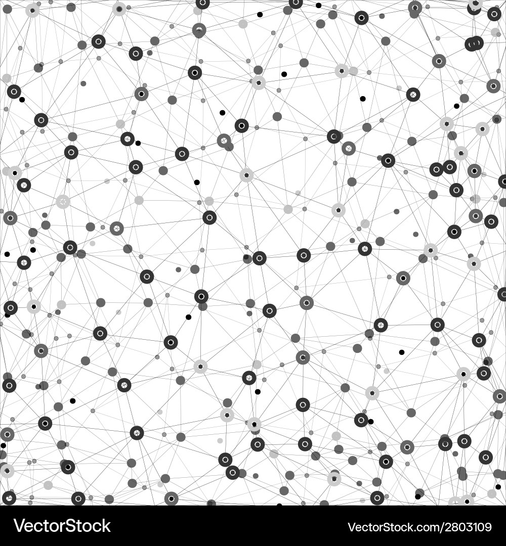 Molecule structure gray background Royalty Free Vector Image