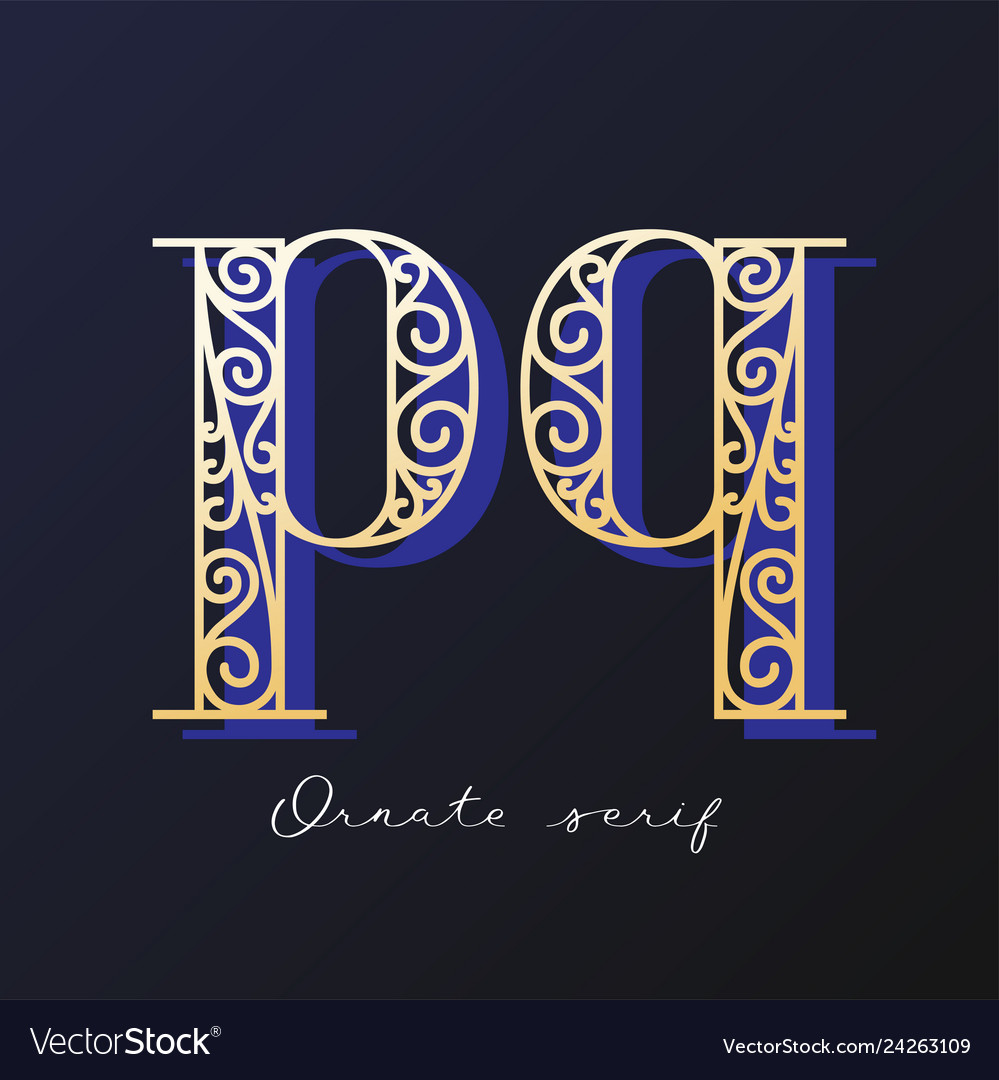 Ornate serif typeface