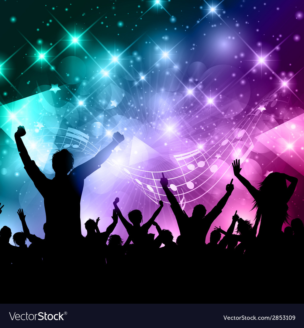 Party crowd Royalty Free Vector Image - VectorStock