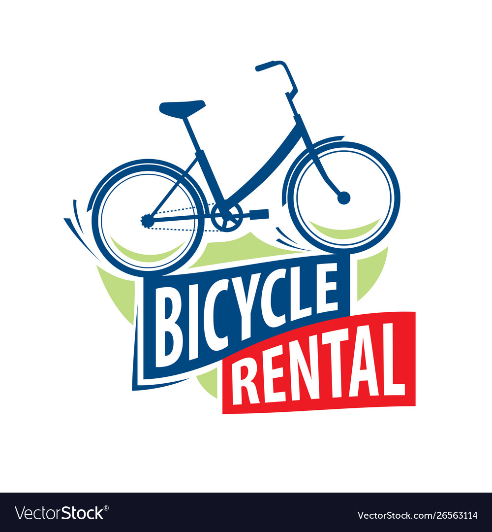 Logo for bicycle rental Royalty Free Vector Image