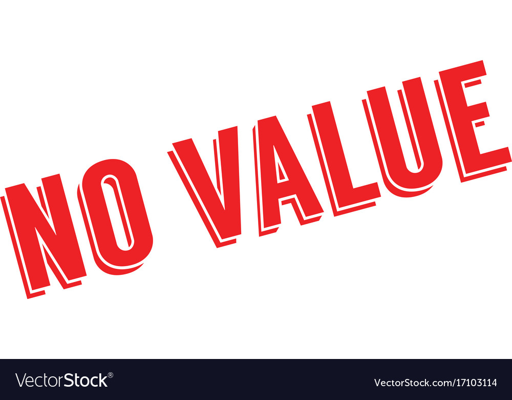 No value rubber stamp Royalty Free Vector Image