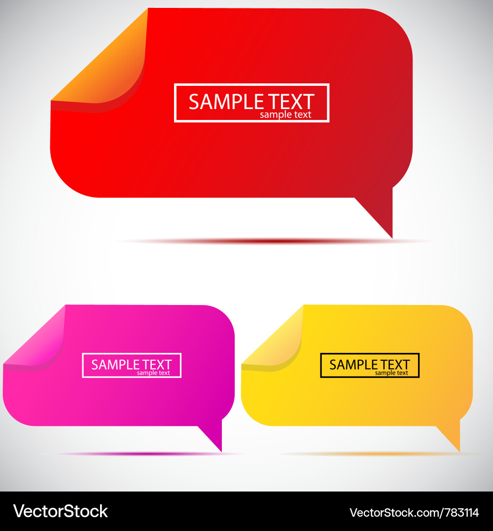 Paper bubble for speech Royalty Free Vector Image