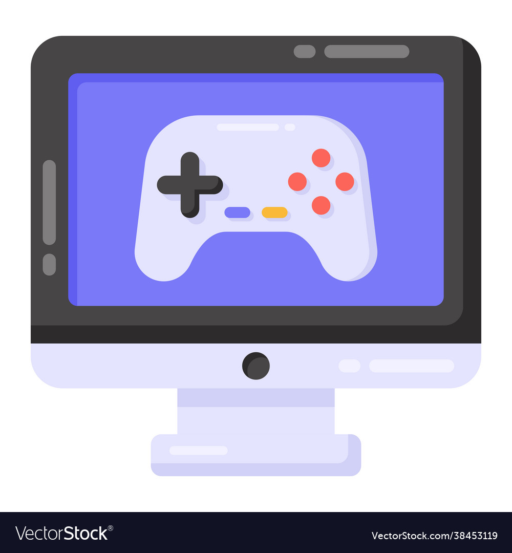 Computer games Royalty Free Vector Image - VectorStock
