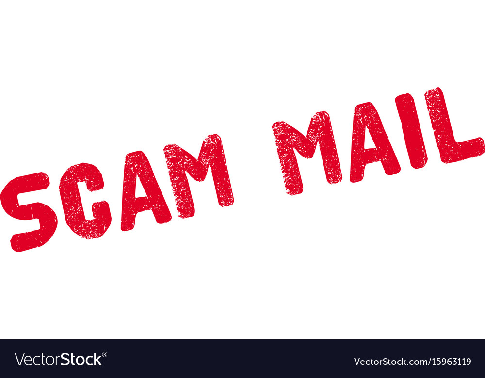 Scam Mail Rubber Stamp Royalty Free Vector Image