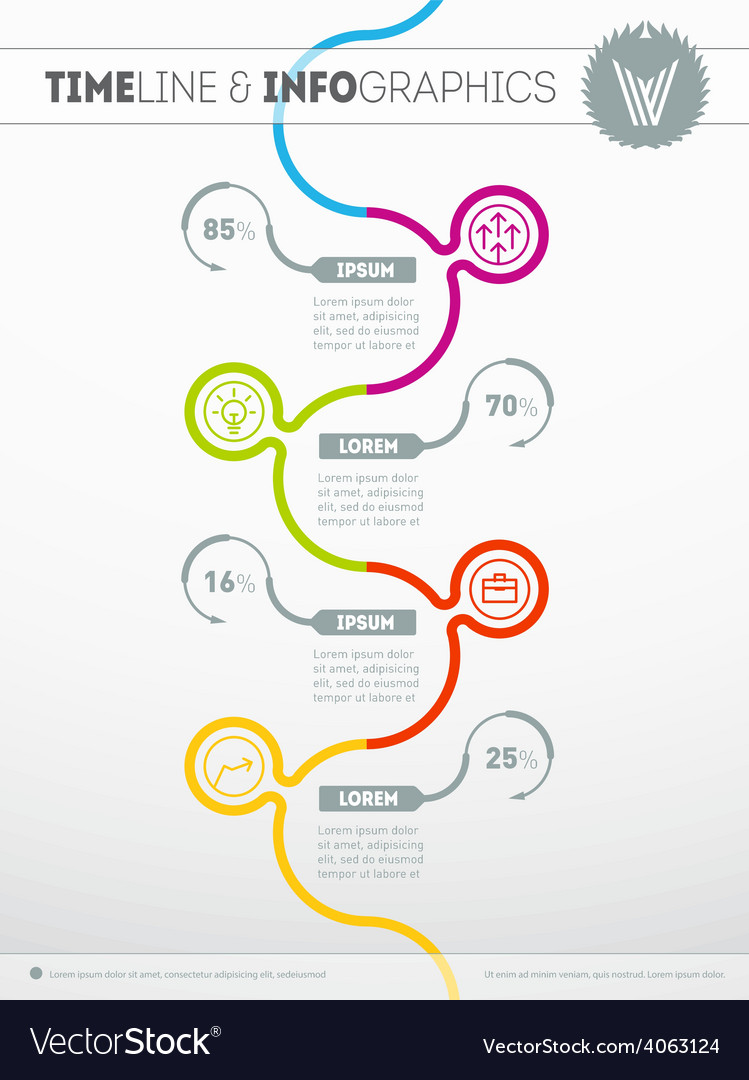 Elements for data visualization diagram Royalty Free Vector