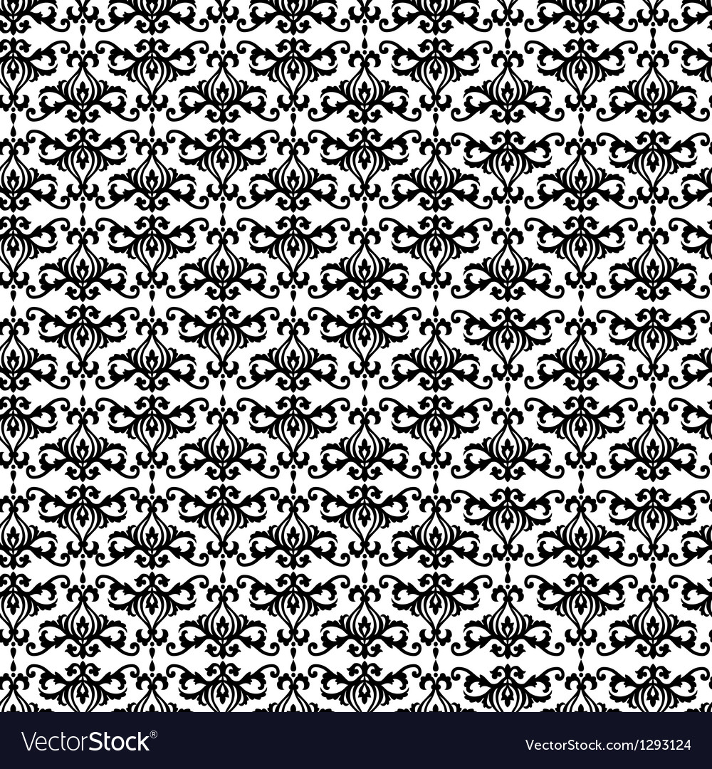 Seamless damask pattern Royalty Free Vector Image