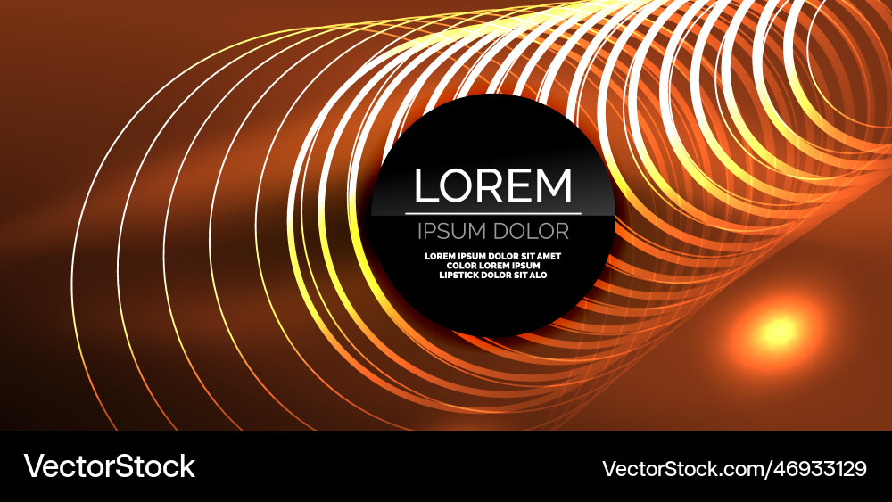 Neon lines and waves abstract background techno Vector Image