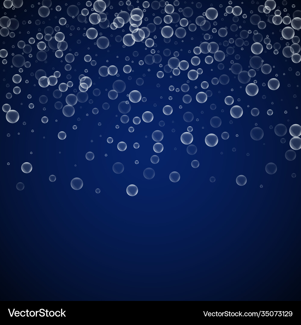 Soap bubbles abstract background blowing bubbles Vector Image