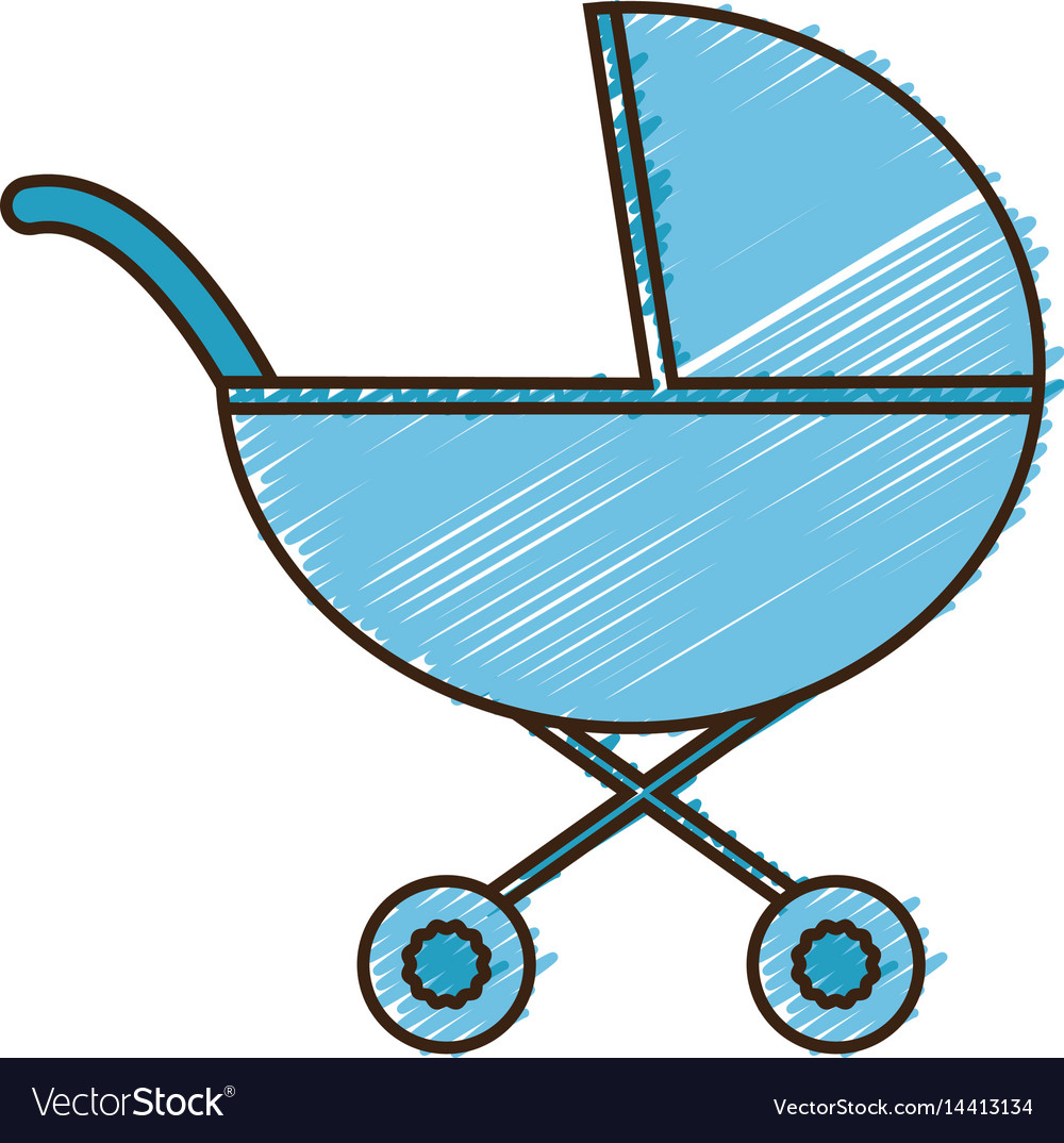 Baby carriage icon