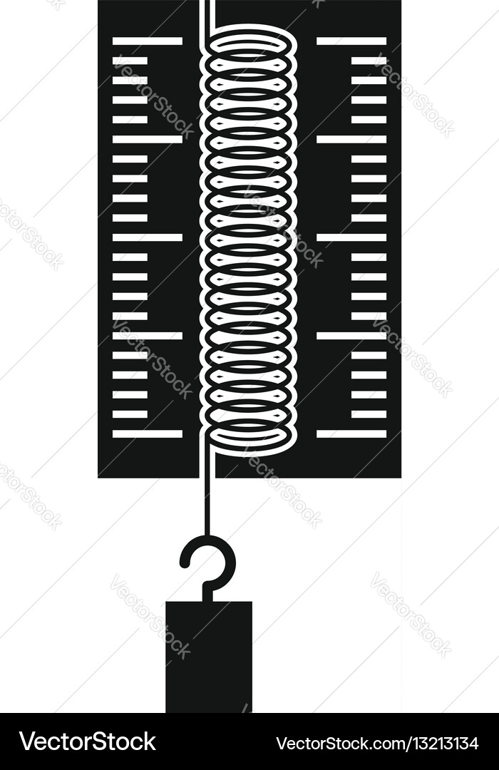 Physics dynamometer for laboratory work icon Vector Image