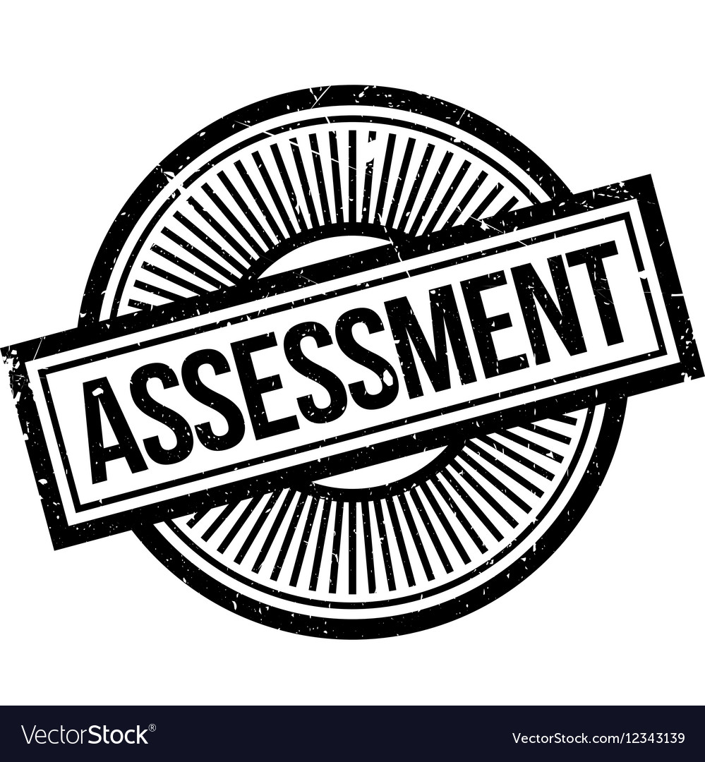 Assessment rubber stamp Royalty Free Vector Image