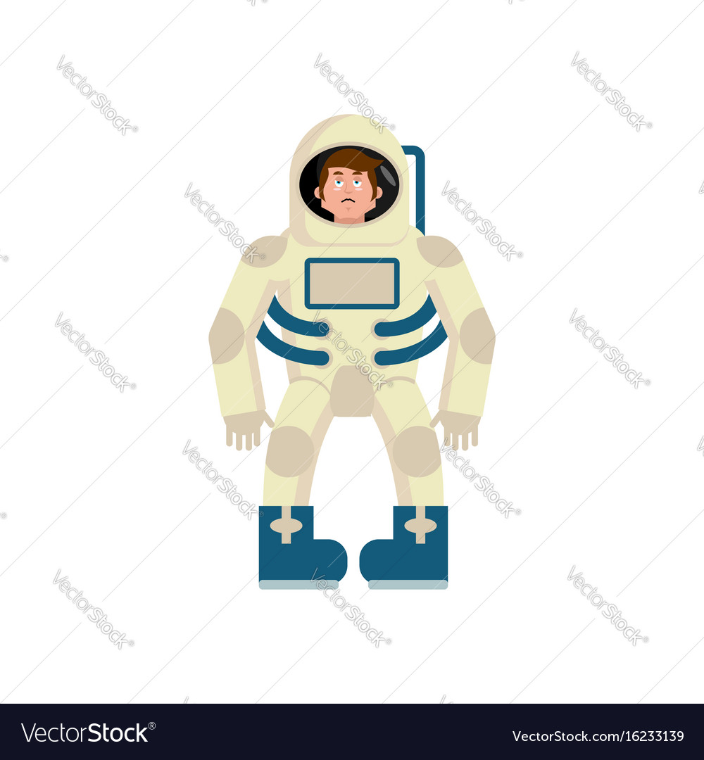 Astronaut sad emoji cosmonaut sorrowful emotion