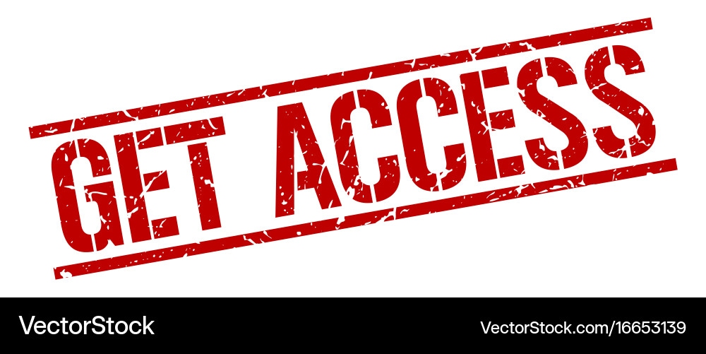 Let's Access Get access stamp Royalty Free Vector Image - VectorStock