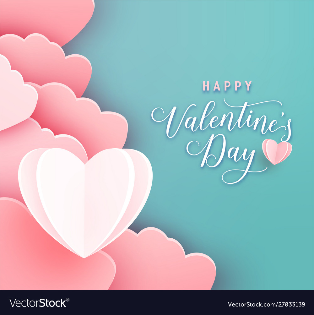 Happy valentines day greeting background