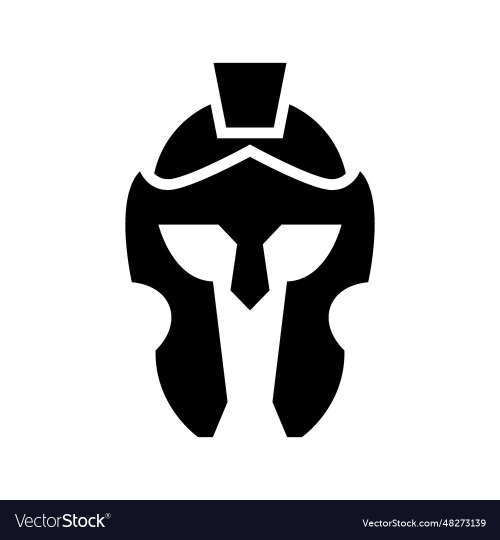 Helmet spartan icon Royalty Free Vector Image - VectorStock