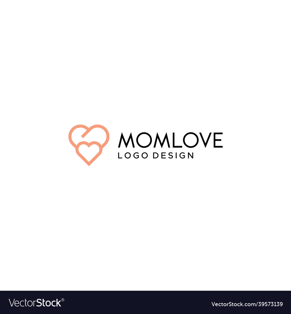 Mom Love Logo Royalty Free Vector Image Vectorstock 2311