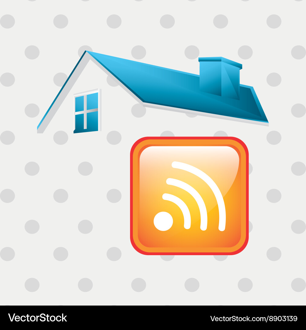 Smart house design Royalty Free Vector Image - VectorStock