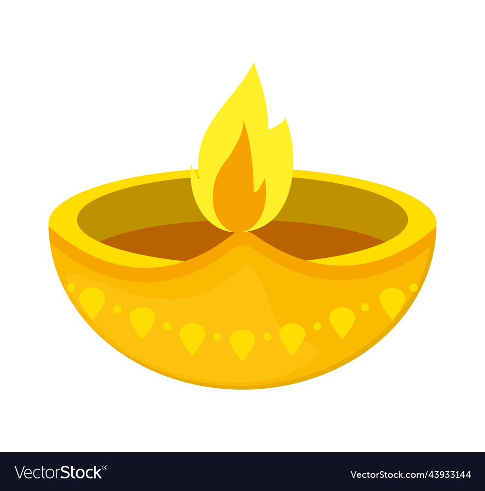 Golden Diya Candle Royalty Free Vector Image Vectorstock Golden Diya Candle Royalty Free Vector Image Vectorstock
