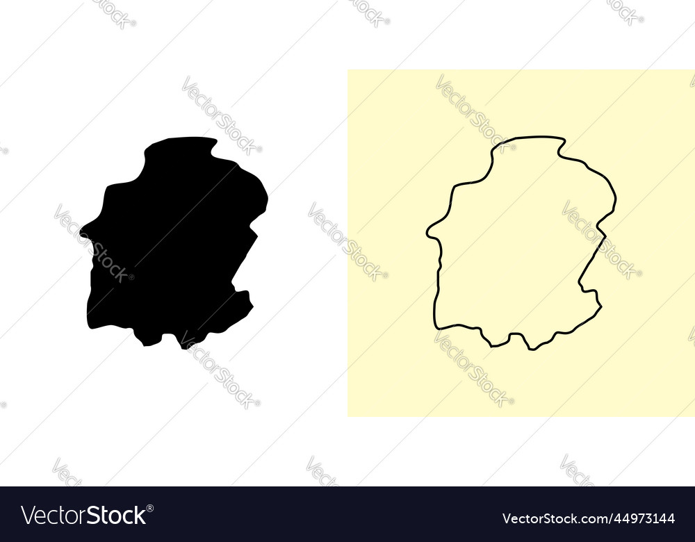 Kahramanmaras map turkey asia filled and outline Vector Image