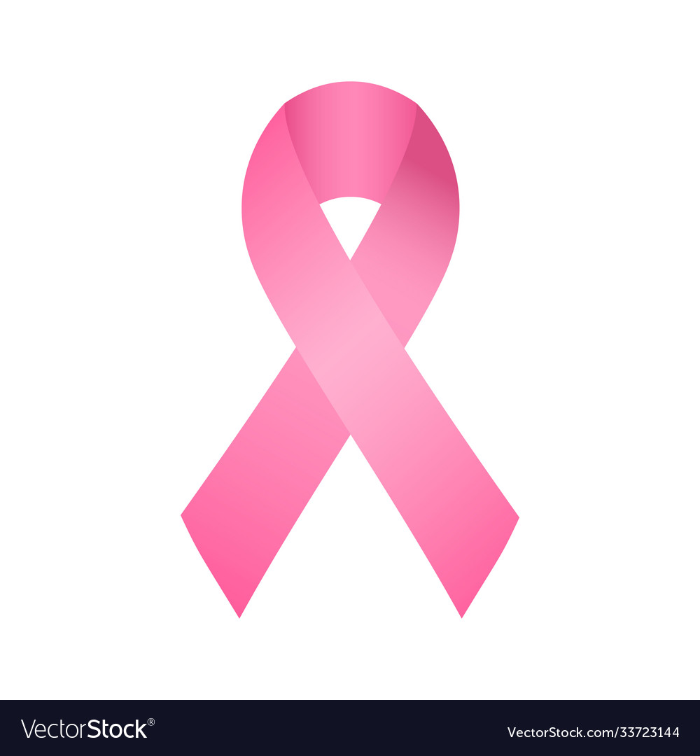 Pink ribbon symbol organizations supporting Vector Image