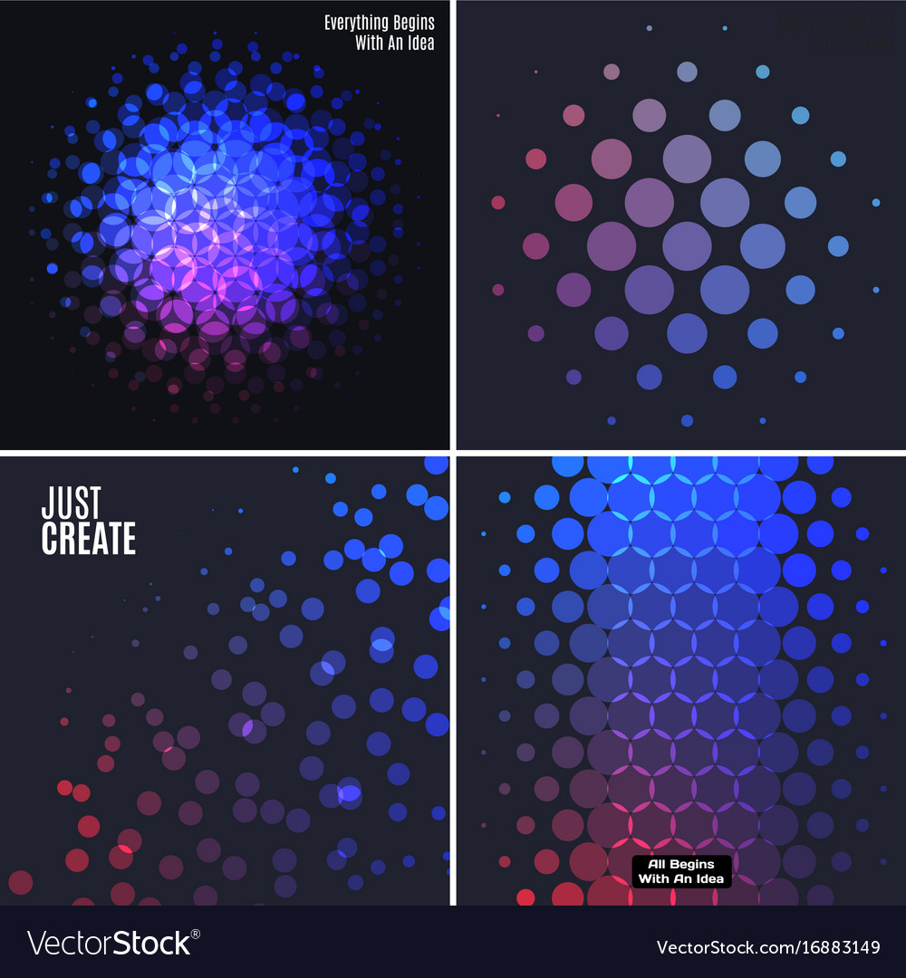 Abstract red blue design round elements Royalty Free Vector