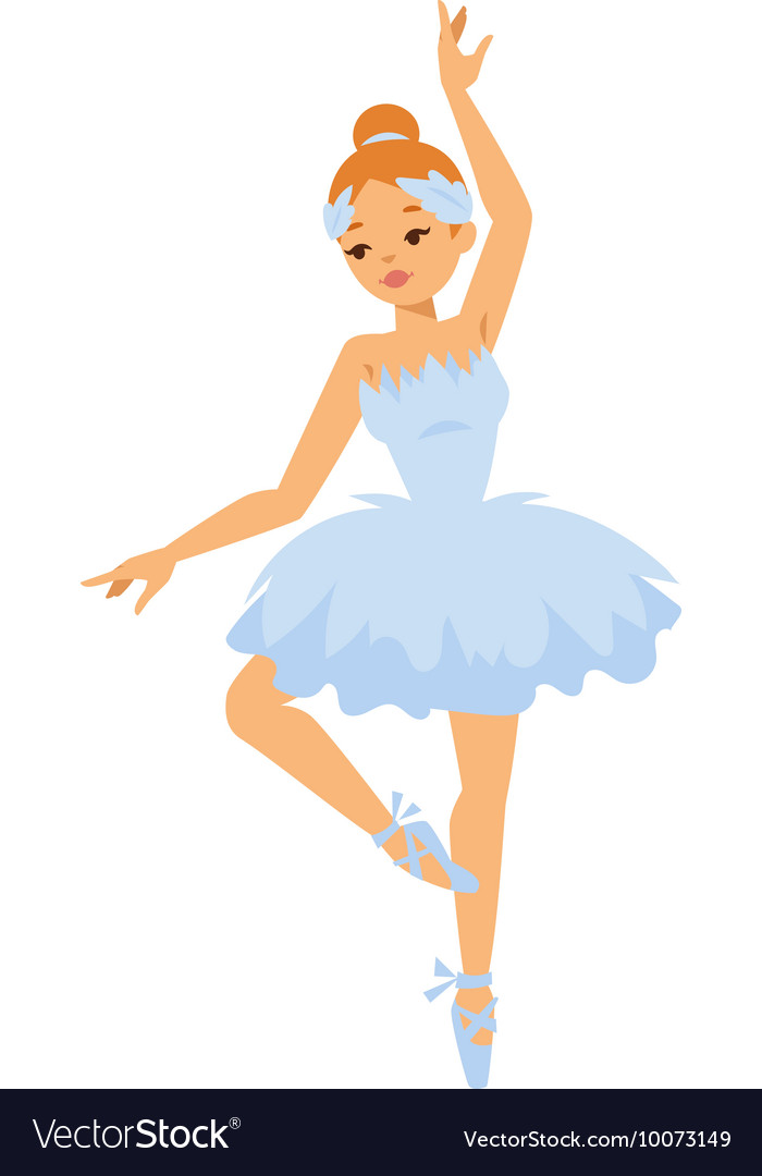 Ballerina dancer girl Royalty Free Vector Image