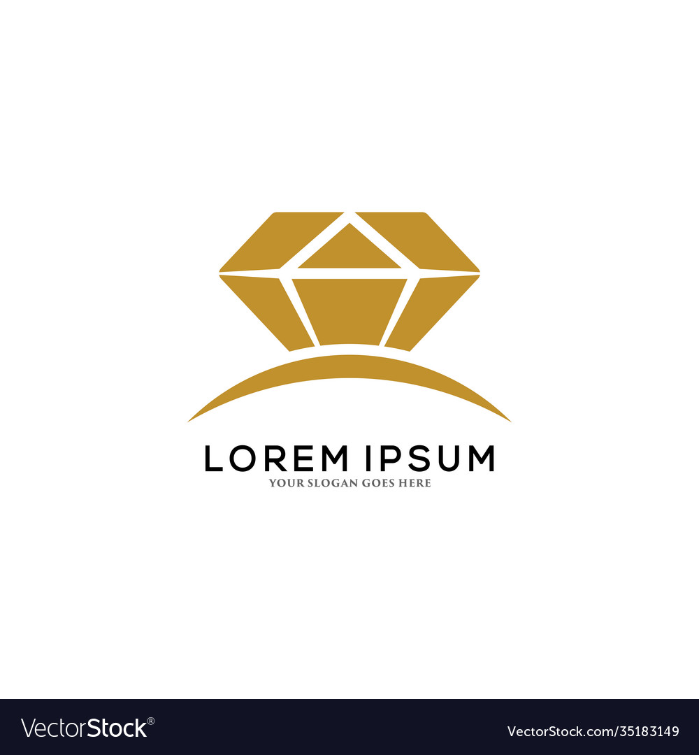 Diamond logo design template Royalty Free Vector Image