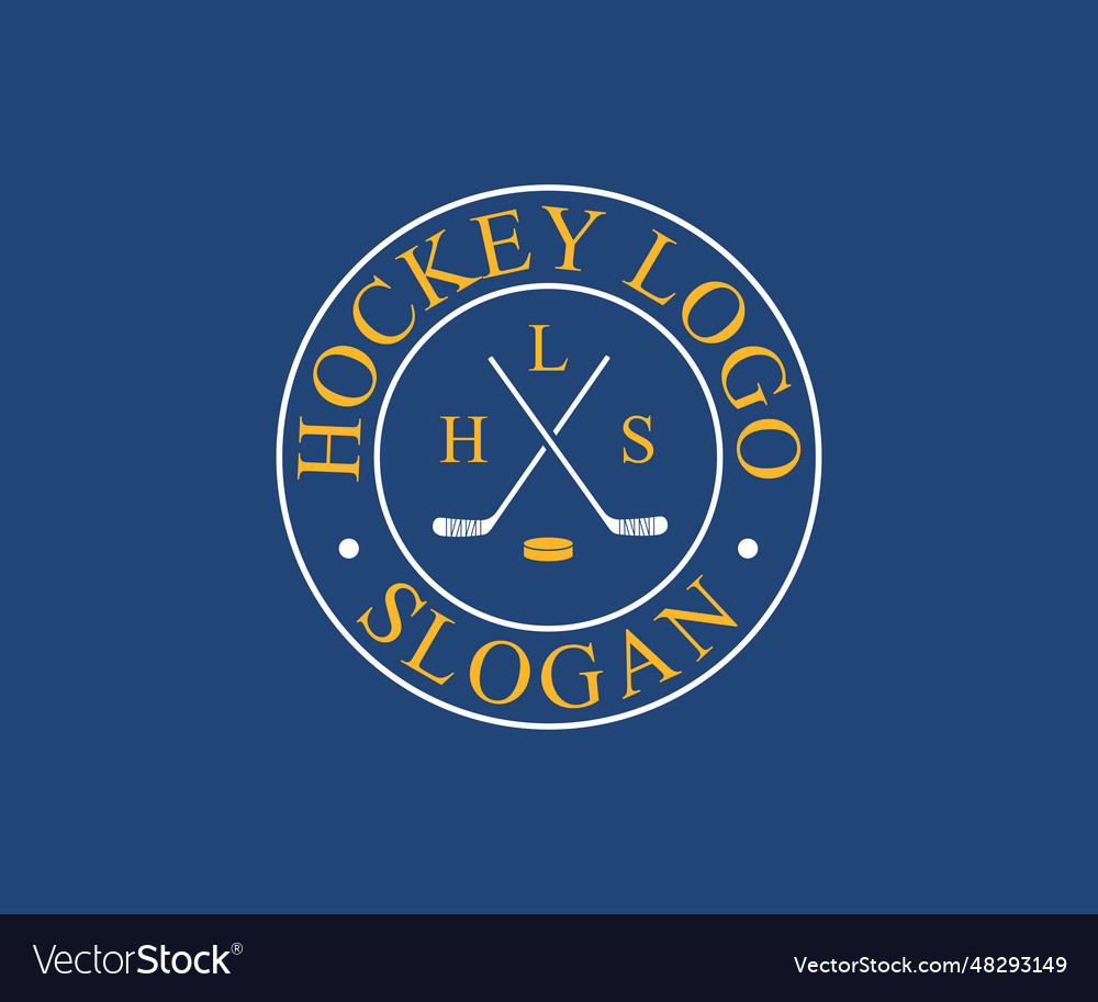 Hockey logo design or art icons and graphic