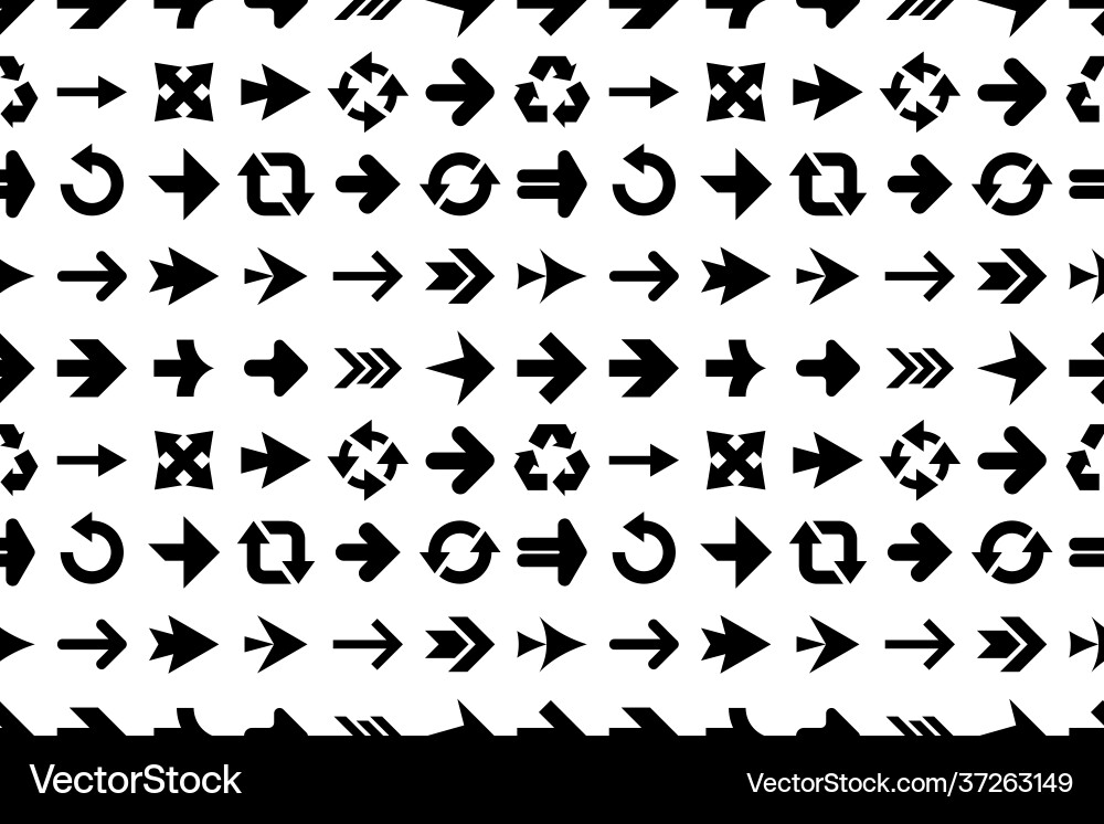 Seamless pattern with arrows Royalty Free Vector Image