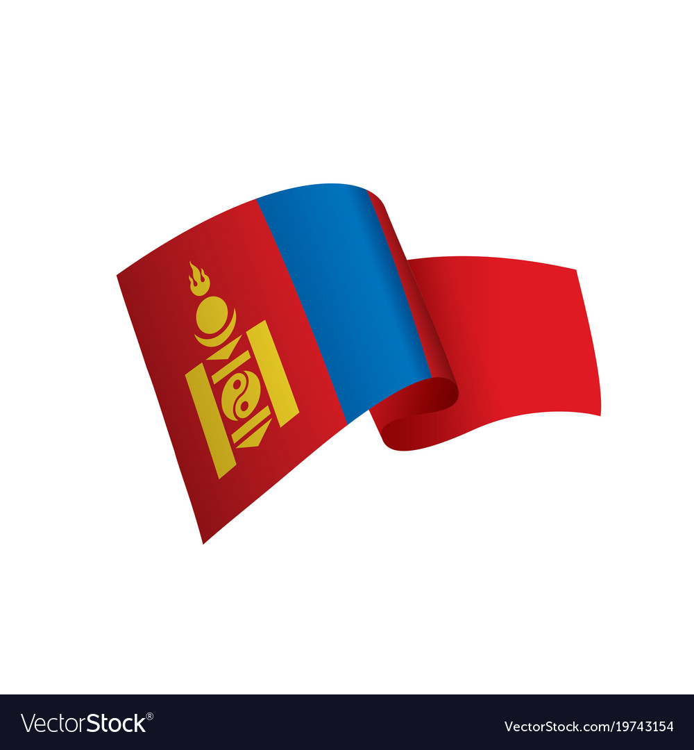 Mongolia flag Royalty Free Vector Image - VectorStock