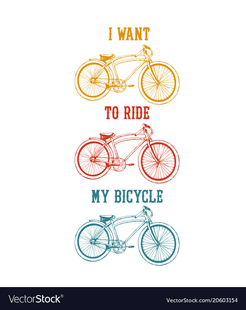 Old bicycle emblem Royalty Free Vector Image - VectorStock