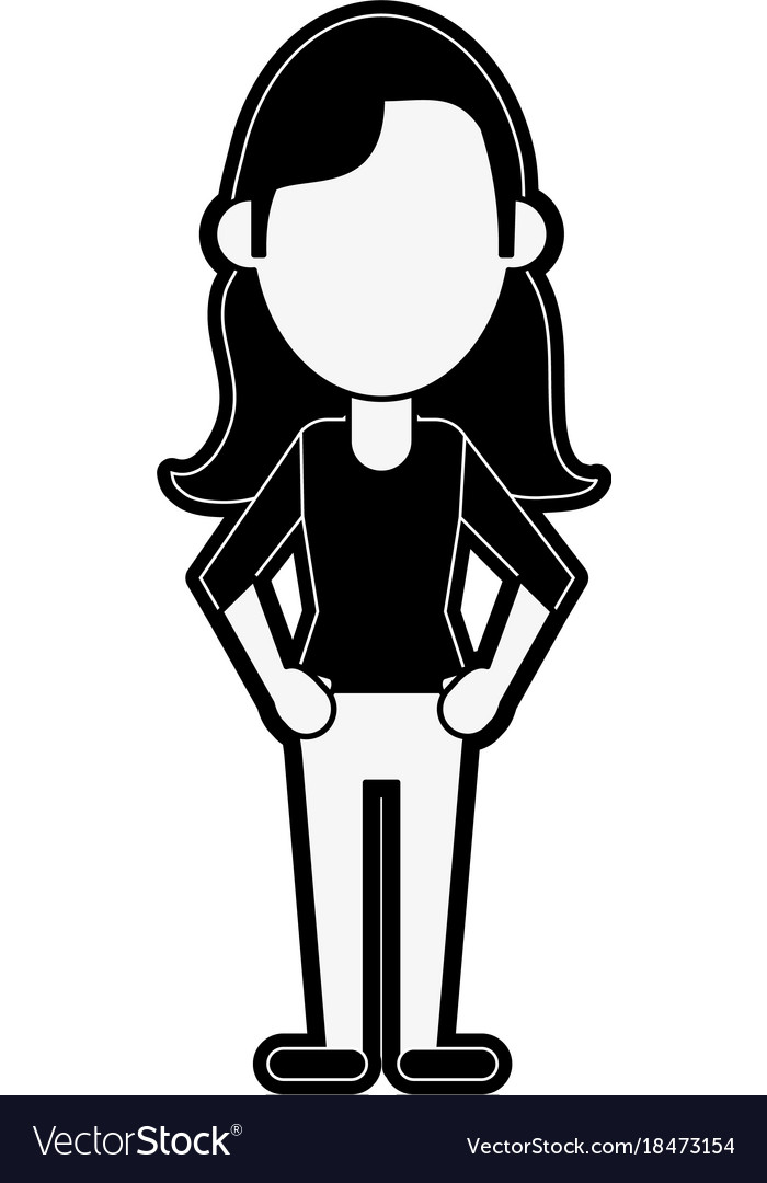 Young woman avatar Royalty Free Vector Image - VectorStock