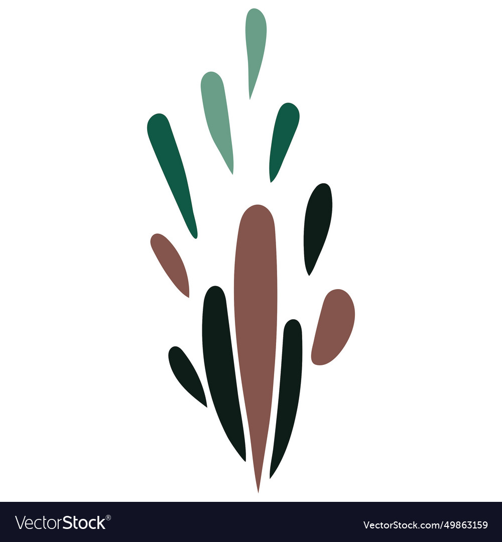 Cactus doodle cute flat design succulent