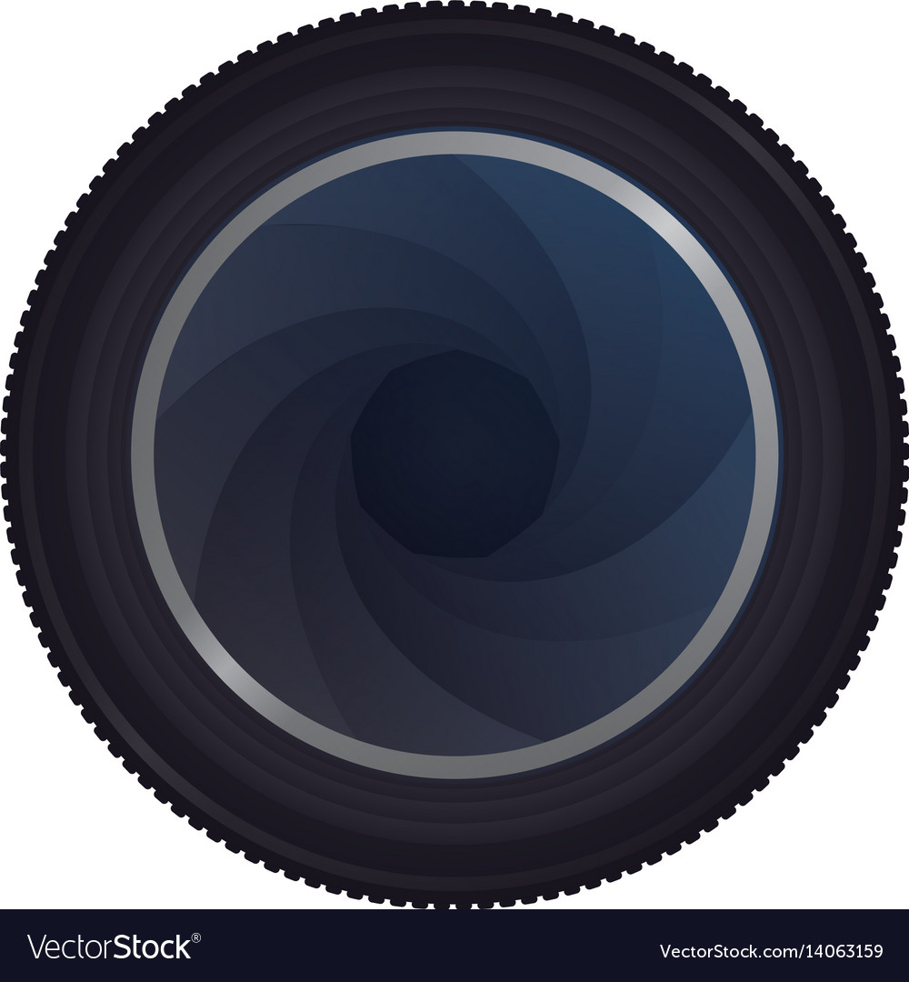 Photographic camera shutter Royalty Free Vector Image