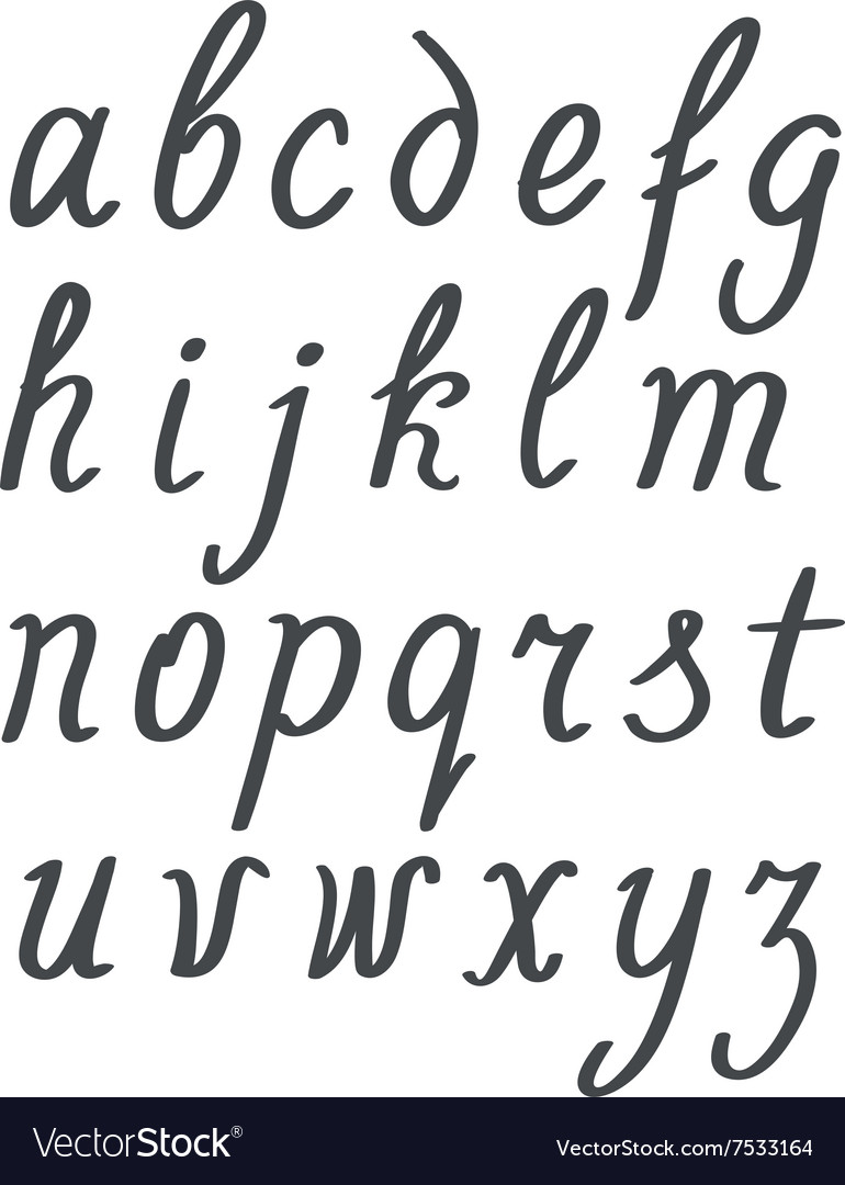 Hand Lettering Alphabet