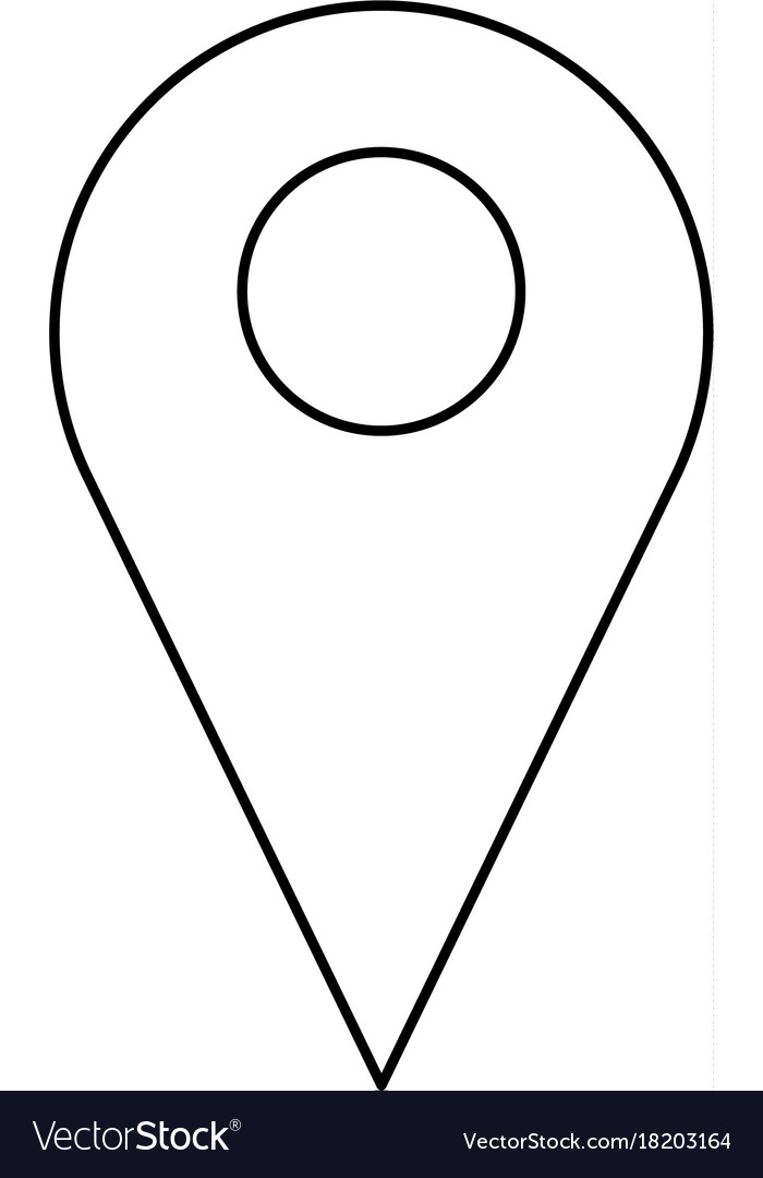 Location symbol Royalty Free Vector Image - VectorStock