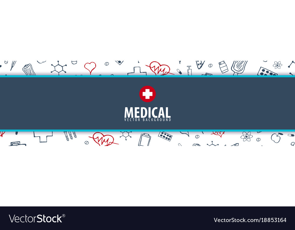 Medical Banner And Background Health Care Vector Image