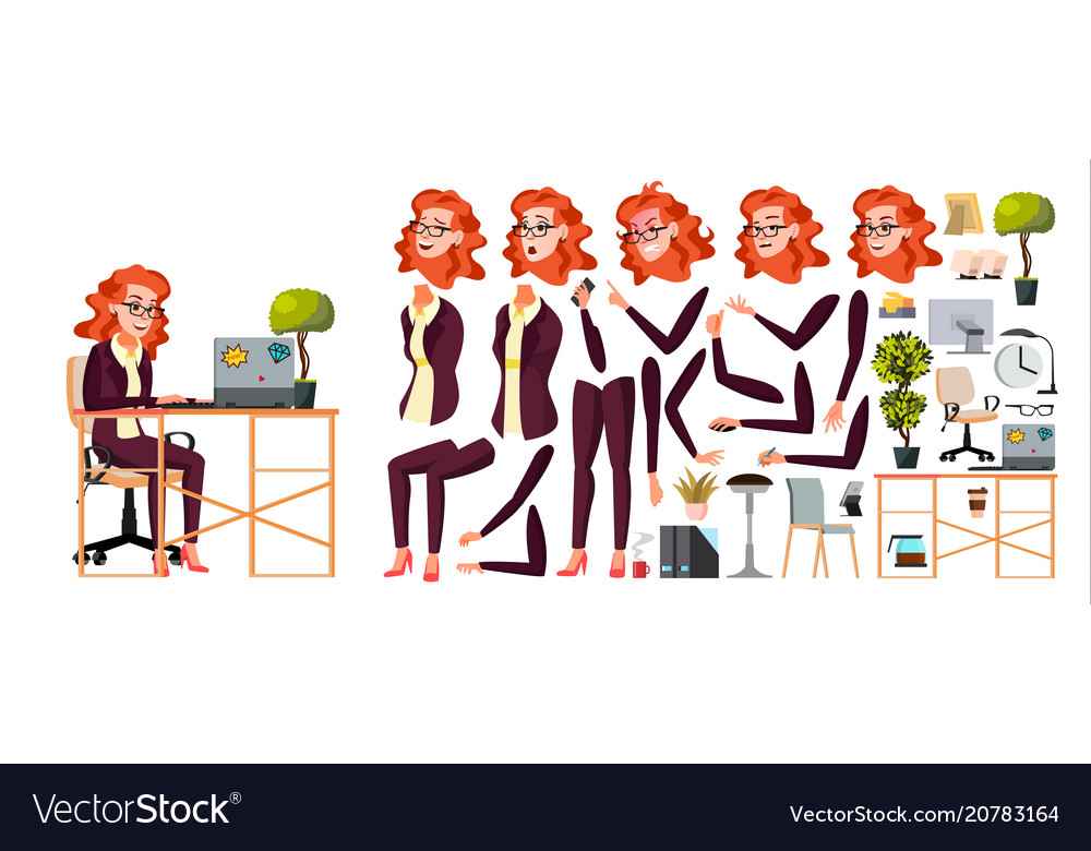 Office worker woman businessman human