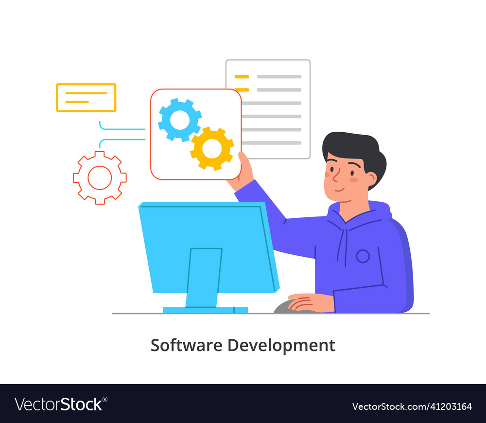 Website development abstract concept Royalty Free Vector