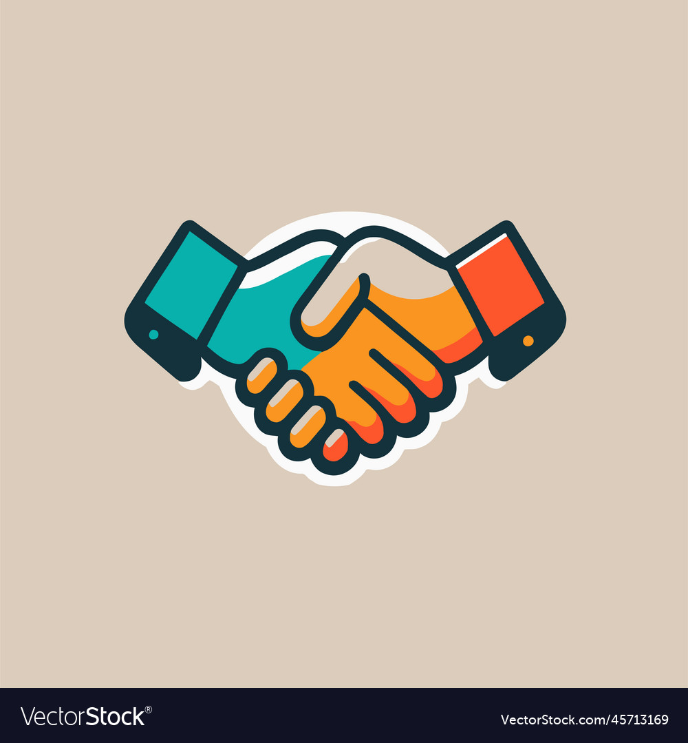 Premium Vector  Handshake vector flat icon isolated hand shake