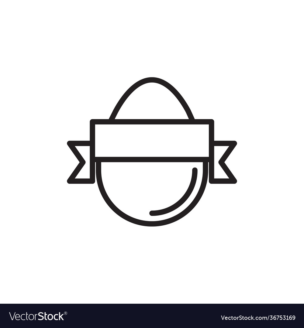 Happy easter icon in logotype