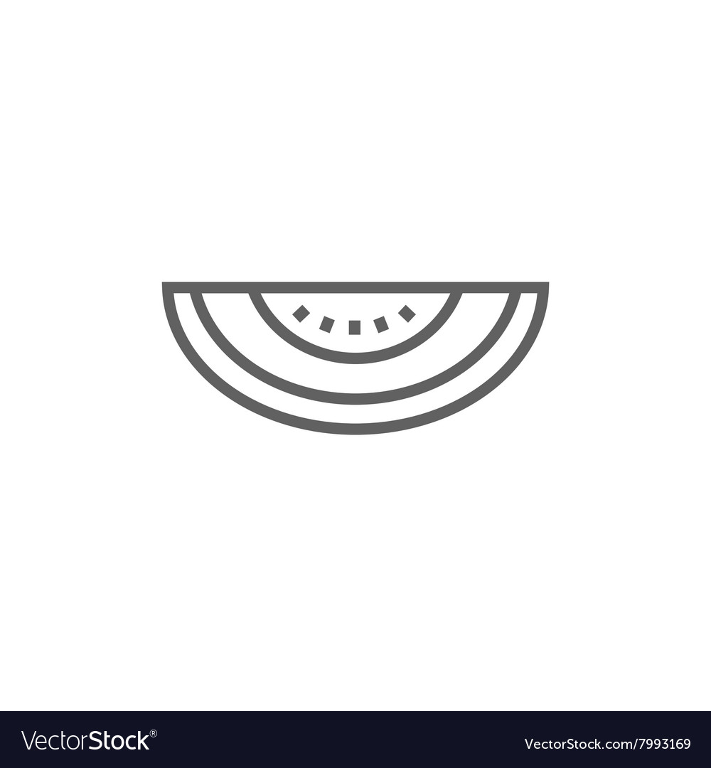 Melon line icon