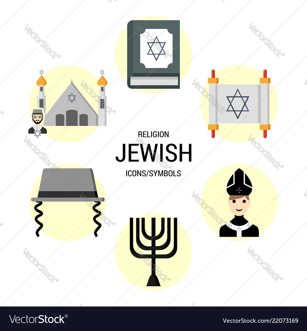 Religion icons set