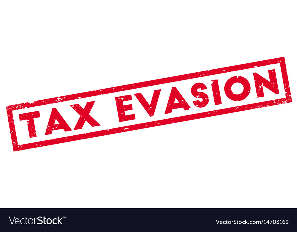 Tax evasion rubber stamp Royalty Free Vector Image