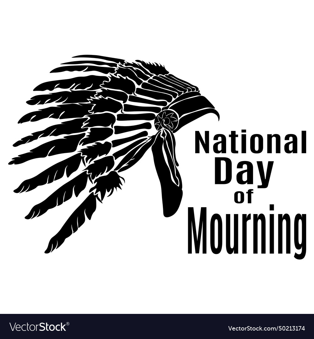 National day of mourning idea for poster banner Vector Image